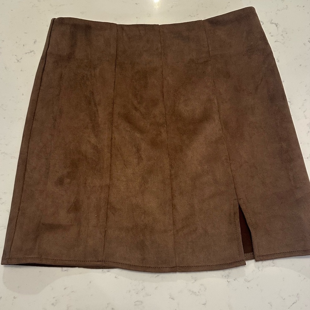 Altar'd State Brown Mini Skirt